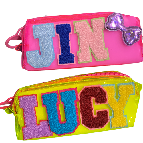 Big Pencil Case with Patches