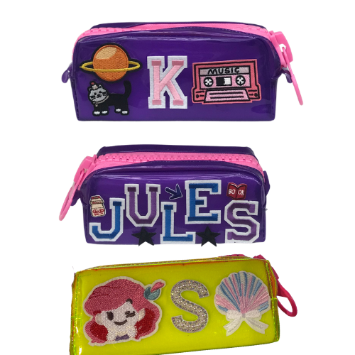 Big Pencil Case with Patches